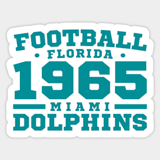 Football Florida 1965 Miami Dolphins Sticker